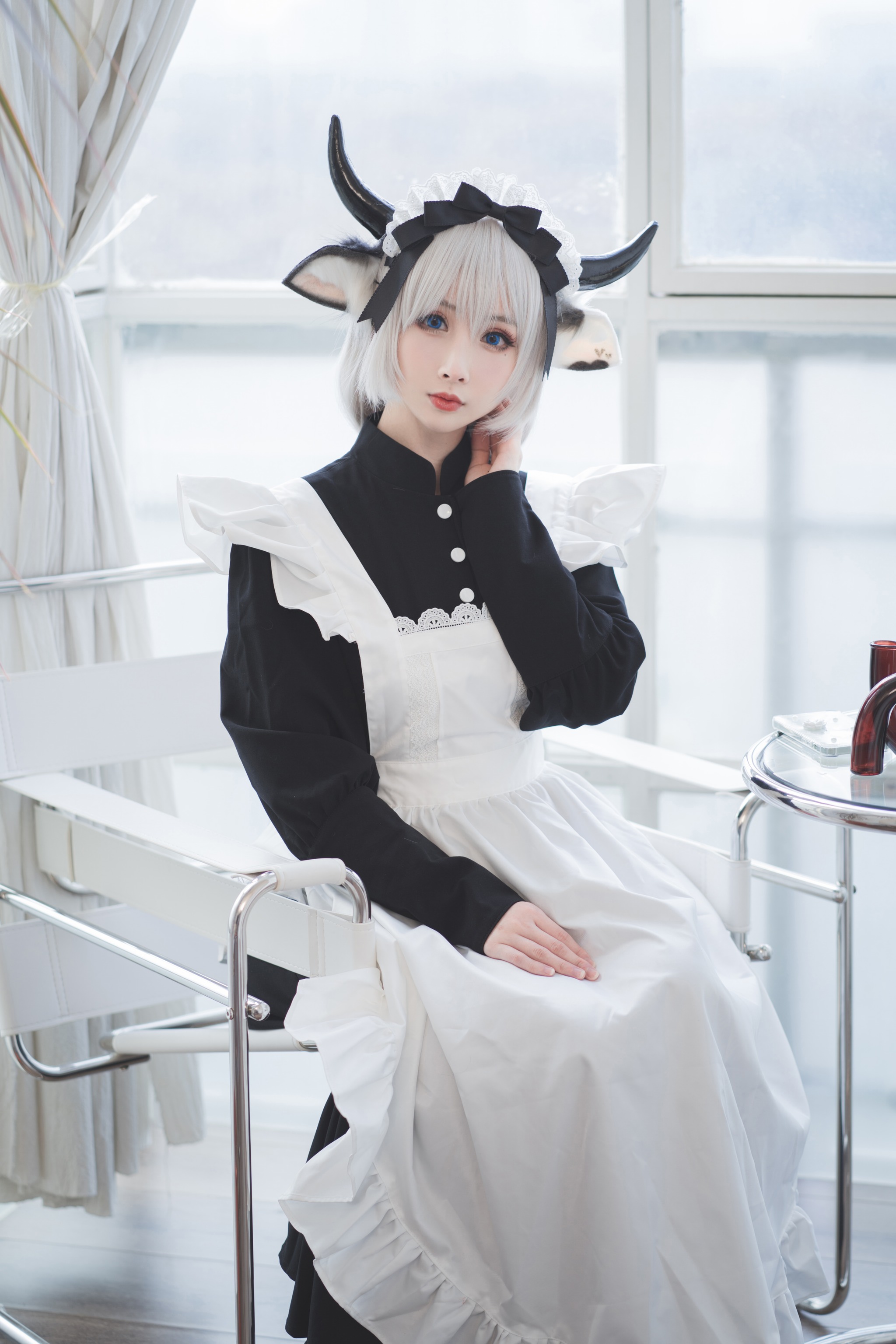 rioko凉凉子 - NO.064 贴心的奶牛女仆 [45P]-XikXak